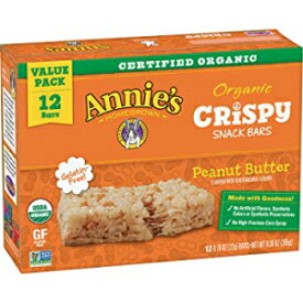 アニーズ ピーナッツバター クリスピー スナック バー、12 ct Annie's Peanut Butter Crispy Snack bar, 12 ct