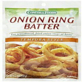 Concord Foods, オニオンリングバッターミックス、天ぷらスタイル、5.2オンスパケット（6個パック） Concord Foods, Onion Ring Batter Mix, Tempura Style, 5.2oz Packet (Pack of 6)