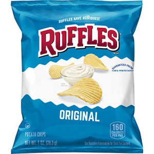 フリルオリジナルポテトチップス、1オンス（104パック） Ruffles Original Potato Chips 1 Ounce (Pack of 104)のサムネイル