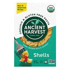 Ancient Harvest オーガニック グルテンフリー シェルパスタ、コーン、玄米、キヌア、8オンス (12個パック) Ancient Harvest Organic Gluten Free Shells Pasta, Corn, Brown Rice & Quinoa, 8 Ounce (Pack of 12)