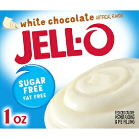 Jell-O インスタント ホワイト チョコレート シュガーフリー、ファットフリー プディング & パイ フィリング ミックス (1 オンスの箱、24 個パック) Jell-O Instant White Chocolate Sugar-Free Fat Free Pudding & Pie Filling Mix (1 oz B