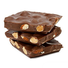 アッシャーズ チョコレート、ミルク チョコレート アーモンド バーク、コーシャー チョコレートの小ロット、1892 年以来家族経営 (1 ポンド、ミルク チョコレート) Asher's Chocolates, Milk Chocolate Almond Bark, Small Batches of Kosher Choco