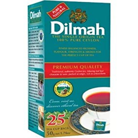 ディルマプレミアムクオリティ100％ピュアセイロンティー25ティーバッグ正味重量 50グラム。 Dilmah Premium Quality 100%  Pure Ceylon Tea 25 Tea Bags Net Wt. 50 g. | Glomarket