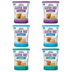 ミルトンのグルテンフリークラッカーバンドル。3 種類のフレーバーのグルテンフリー ベイクド クラッカー (3 ダブル パック、各 4.5 オンス)。 Milton’s Gluten Free Crackers Bundle. Three Flavor Variety Gluten-Free Baked Crackers (3 Double