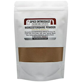 Spice Enthusiast ウスターソースパウダー - 8オンス Spice Enthusiast Worcestershire Sauce Powder - 8 oz