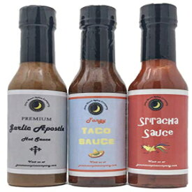 プレミアム | ホットソース バラエティ3本パック | シラチャ | タコス | ニンニクの使徒 | 5階 オンスのボトル Premium | HOT SAUCE Variety 3 Pack | Sriracha | Taco | Garlic Apostle | 5 fl. oz Bottles