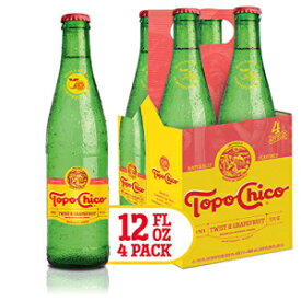 Topo Chico スパークリング ミネラル ウォーター、グレープフルーツ、288 液量オンス (4 個パック) Topo Chico Sparkling Mineral Water, Grapefruit, 288 fl oz (Pack of 4)