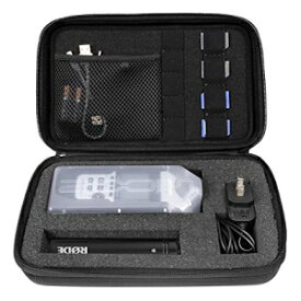 ZOOM H1、H2N、H5、H4N、H6、F8、Q8 ハンディミュージックレコーダー、充電器、マイク三脚アダプターとアクセサリー用 DIY フォームインレイ付きプロフェッショナルポータブルレコーダーケース、SD カード用スマートパッド Professional Portable Recorder Case wi