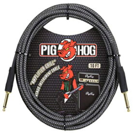 Pig Hog PCH10AG 1/4インチ ～ 1/4インチ アンプグリル ギター楽器ケーブル 10フィート Pig Hog PCH10AG 1/4" to 1/4" Amplifier Grill Guitar Instrument Cable, 10 Feet