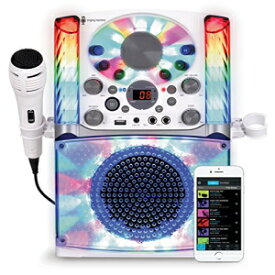 シンギングマシン SML625BTW Bluetooth CD+G カラオケシステム ホワイト Singing Machine SML625BTW Bluetooth CD+G Karaoke System White