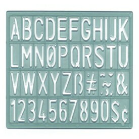 acme Westcott アルファベットと数字のレタリング ガイド、3/4 インチ (KT-20) acme Westcott Alphabet and Number Lettering Guide, 3/4" (KT-20)