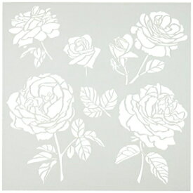 CRAFTERS WORKSHOP TCW6X6-514 キャベツ ローズ テンプレート、6 x 6 インチ CRAFTERS WORKSHOP TCW6X6-514 Cabbage Roses Template, 6 by 6"
