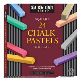 サージェントアート 22-4126 24枚ポートレートスクエアハーフパステル Sargent Art 22-4126 24-Count Portrait Square Half Pastels