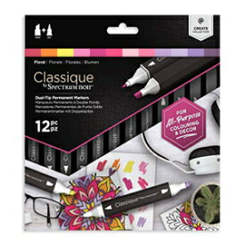Spectrum Noir Classique Create アルコール マーカー デュアル ペン先 ペン セット - フローラル - 12 個パック Spectrum Noir Classique Create Alcohol Marker Dual Nib Pens Set-Floral-Pack of 12