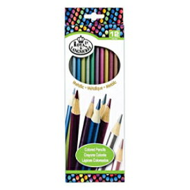 メタリックカラー鉛筆 12色セット Metallic Color Pencil Set Of 12 Colors