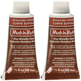 Rub 'n Buff オリジナル ワックス メタリック フィニッシュ (スパニッシュ コッパー) 2 個 sku# 1835750MA Rub 'n Buff The Original Wax Metallic Finish (Spanish Copper) 2 pcs sku# 1835750MA