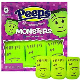 3.35 オンス (1 個パック)、ハロウィン マシュマロ モンスター ピープス キャンディ、3 3/8 オンス 3.35 Ounce (Pack of 1), Halloween Marshmallow Monster Peeps Candy, 3 3/8 Ounce