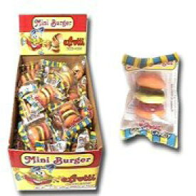 eFrutti ミニバーガー グミキャンディー 19 オンスボックス 60 ミニバーガー入り eFrutti Mini Burger Gummi Candy 19 Ounce Box Contains 60 Mini Burgers