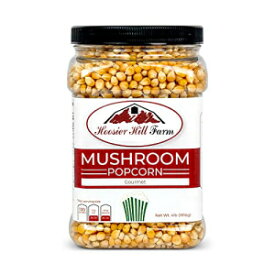 フージャー ヒル ファーム グルメ マッシュルーム 非遺伝子組み換えポップコーン ラバーズ、無香料、4 ポンド、64 オンス Hoosier Hill Farm Gourmet Mushroom NON-GMO Popcorn Lovers, Unflavored, 4 lb, 64 Oz