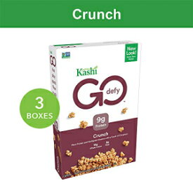 Kashi GO Crunch 朝食用シリアル - 非遺伝子組み換え | ベジタリアン | バルクシリアルボックス | 21.3 オンス (3 個パック) - パッケージは異なる場合があります Kashi GO Crunch Breakfast Cereal - Non-GMO | Vegetarian | Bulk Cerea