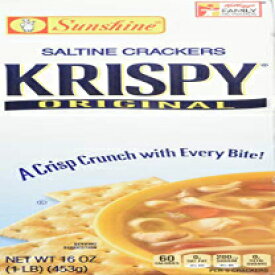 クリスピー・ソルタイン・クラッカー、オリジナル、16オンス箱 Krispy Saltine Crackers, Original, 16-Ounce Box