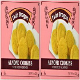 ツインドラゴン アーモンドクッキー、8オンス (2個パック) Twin Dragon Almond Cookies, 8 Oz (Pack of 2)
