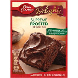 Betty Crocker Delights ブラウニー ミックス シュプリーム フロスト 19.1 オンス ボックス (12 パック) Betty Crocker Delights Brownie Mix Supreme Frosted 19.1 oz Box (12 pack)