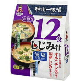宮坂 あさり入り塩分控えめみそ汁 12個入（6個入） Miyasaka Miso Soup with Baby Clams and Less Sodium, 12 Count (Pack of 6)