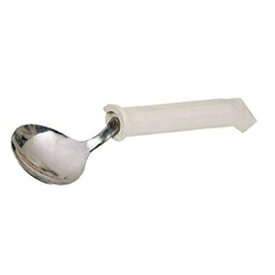 Sammons Preston 40041 プラスチックハンドル回転スープスプーン、適応器具、長さ 6.5 インチ Sammons Preston 40041 Plastic Handle Swivel Soup Spoon, Adaptive Utensils, 6.5" Long
