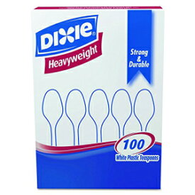 Dixie 6 インチ ヘビーウェイト ポリスチレン プラスチック ティースプーン GP PRO (Georgia-Pacific) 製、ホワイト、TH207CT、(1,000 個のケース) Dixie 6" Heavy-Weight Polystyrene Plastic Teaspoon by GP PRO (Georgia-Pacific), White