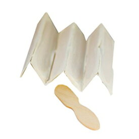Perfect Stix 木製クラフトスティック/プレーンテイスターアイスクリームパドルスプーン、紙包装、長さ3インチ (100個パック) Perfect Stix Wooden Craft Stick/Plain Taster Ice Cream Paddle Spoon, Paper Wrapped, 3" Length (Pack of 100)