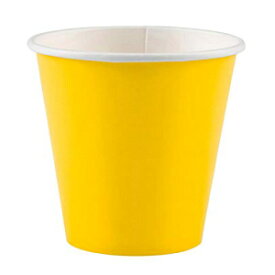 サンシャインイエローの紙コップ| 9オンス | 8個パック| パーティー用品 Sunshine Yellow Paper Cups| 9 oz. | Pack of 8| Party Supply