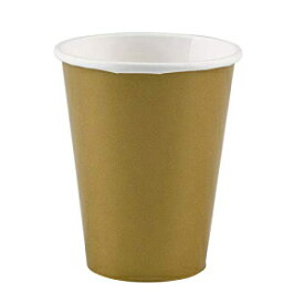 ゴールドの紙コップ | 9オンス | 8個入りパック | パーティー用品 Gold Paper Cups | 9 oz. | Pack of 8 | Party Supply