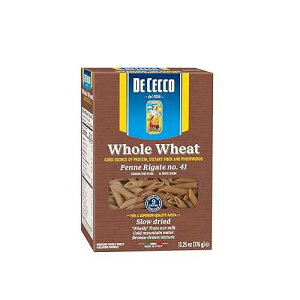 Syl K[e - 12 pbNADe Cecco SpX^Ayl K[eA13.25 IX (12 pbN) Whole Wheat Penne Rigate - 12 Pack, De Cecco Whole Wheat Pasta, Penne Rigate, 13.25 Ounce (Pack of 12)