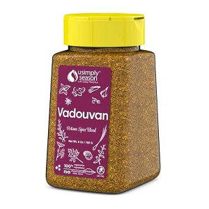 USIMPLY SEASON LIFE BOLDLY FLAVORED USimplySeason Vadouvan Curry (6 oz) - French Indian Fusion Seasoning Spice Blend for Meat Rubs and Soups - Vegan, Non-GMO, No Salt, Made in USA