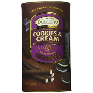 DOLCETTO h`Fbg EGn[X [ NbL[ N[ 12 IX DOLCETTO Dolcetto Wafer Rolls Cookies Cream, 12 OZ