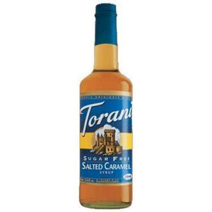 Torani VK[t[LVbvA12.7tʃIX - 1P[X6B Torani Sugar Free Salted Caramel Syrup, 12.7 Fluid Ounce - 6 per case.
