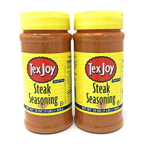 Texjoy IWi Xe[L V[YjO MSG Ȃ 16 IX (2 pbN) Texjoy Original Steak Seasoning No MSG 16 Oz (Pack of 2)