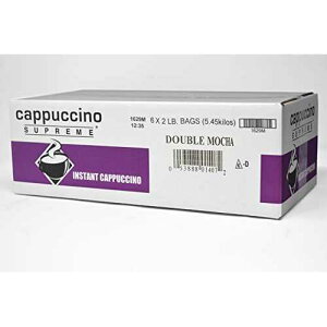 Jv`[m Xv[ _u J CX^g Jv`[m ~bNX 6 x 2 |h Cappuccino Supreme Double Mocha Instant Cappuccino Mix 6 x 2 lbs