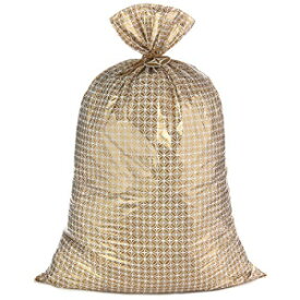 卒業、結婚式、ブライダルシャワー、母の日、誕生日、婚約者、退職、クリスマス、ハヌカのための特徴56 "ジャンボプラスチックギフトバッグ（ゴールドパターン） Hallmark 56" Jumbo Plastic Gift Bag (Gold Pattern) for Graduations, Weddings, Bridal