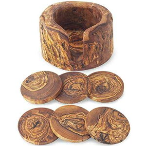 Forest Decor ؐR[X^[ 4Zbg e[uLȓɍœKȖؐR[X^[ fpȉƂ̑ ̑fpȃR[X^[ hNpؐR[X^[ (Eh) Forest Decor Wooden Coaste