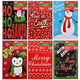 お祝いホリデーギフトボックスとティッシュペーパー6個セット - 4つのサイズからお選びいただけます。(大 (17x11x2.5 インチ)) Set of 6 Festive Holiday Gift Boxes and Tissue Paper- 4 Sizes to Choose From! (Large (17x11x2.5-in))