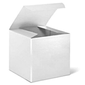 MagicWater Supply White Cardboard Tucktop Gift Boxes with Lids, 6x6x4 (20 Pack) for Gifts, Crafting & Cupcakes