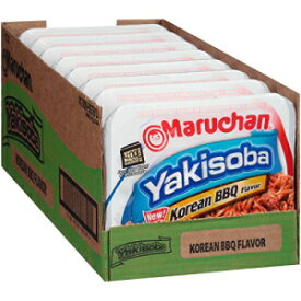 マルちゃん 焼きそば 韓国風BBQ味、4.12オンス、8個パック Maruchan Yakisoba Korean BBQ flavor, 4.12 Oz, Pack of 8