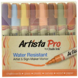 チョーク インク Artista Pro 耐水アーティスト & サインメーカー マーカー アーシー 8 個セット Chalk Ink Artista Pro Water Resistant Artist & Sign-Maker Marker Earthy Set of 8