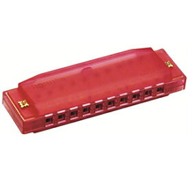 明らかにカラフルな半透明のハーモニカ、赤 Hohner Clearly Colorful Translucent Harmonica, Red