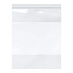 Plymor Heavy Duty Plastic Reclosable Zipper Bags With White Block, 4 Mil, 12" x 15" (Pack of 100)