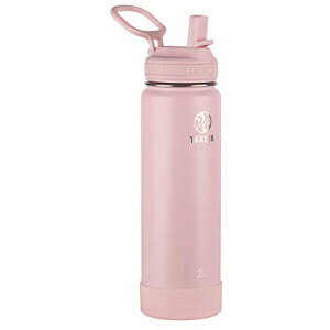 Takeya 51221 Actives絶縁ステンレススチールボトル、ストローリッド付き、24オンス、ブラッシュ Takeya 51221 Actives Insulated Stainless Steel Bottle w/Straw Lid, 24 oz, Blush