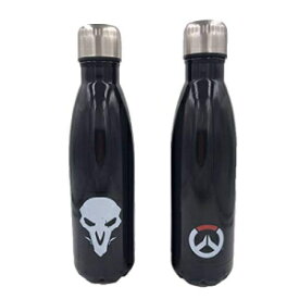 オーバーウォッチ リーパー断熱ステンレススチール 16 オンス ウォーターボトル - ブラック Overwatch Reaper Insulated Stainless Steel 16 Ounce Water Bottle - Black