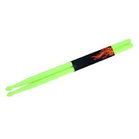 Andoer 5A ドラムスティック ペア ドラムセット用 軽量ナイロン製 グリーン Andoer Pair of 5A Drumsticks Stick with Lightweight Nylon for Drum Set Green